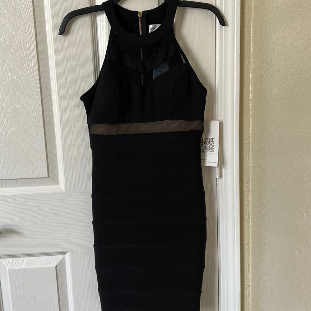 Emerald sundae from Ross, never worn w/ tag, size S, bodycon black/gold dress